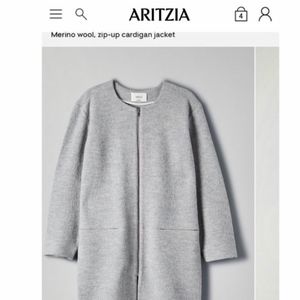 ARITZIA- small wool zip up jacket